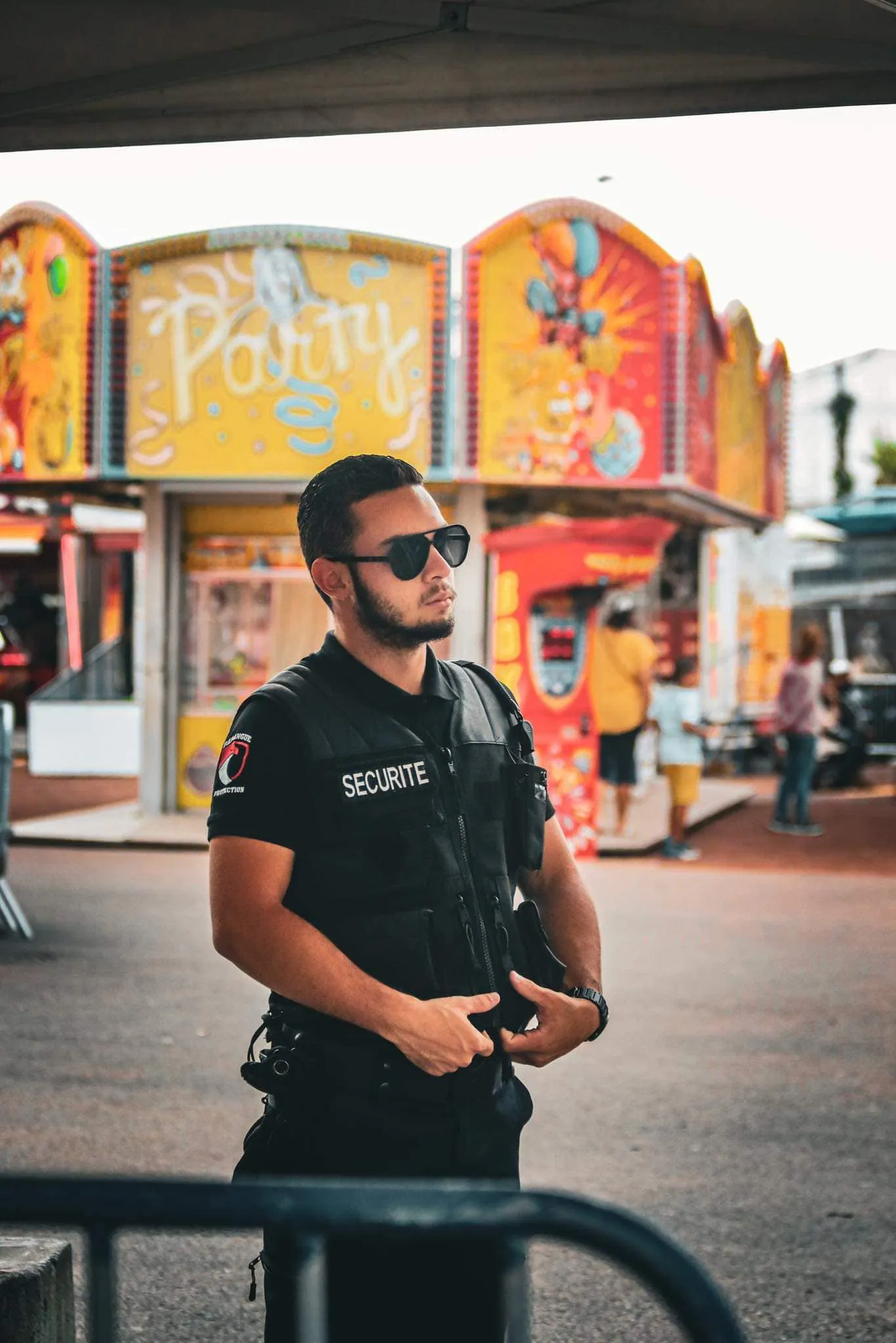 Un agent de Papangue Protection en poste